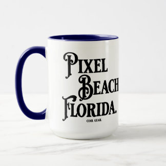 Caneca Pixel Beach Florida Mug