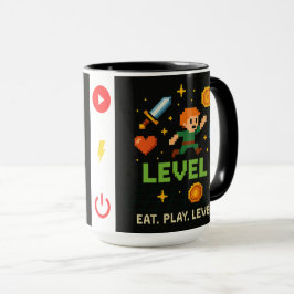 Caneca Pixel Gamer Mug – Level Up Retro Gaming Style