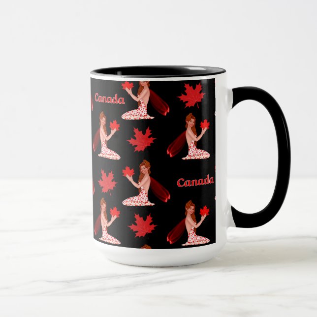 Caneca Pixie canadense com Folha de Maple (Direita)