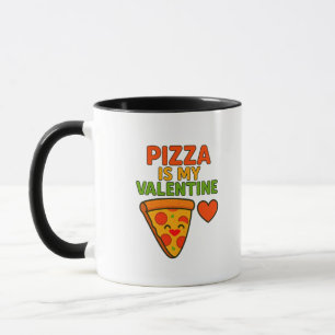 Caneca Pizza É Meu Namorados - Engraçado