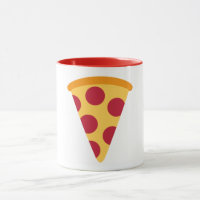 Pizza Padrão Emoji Coffee Mug