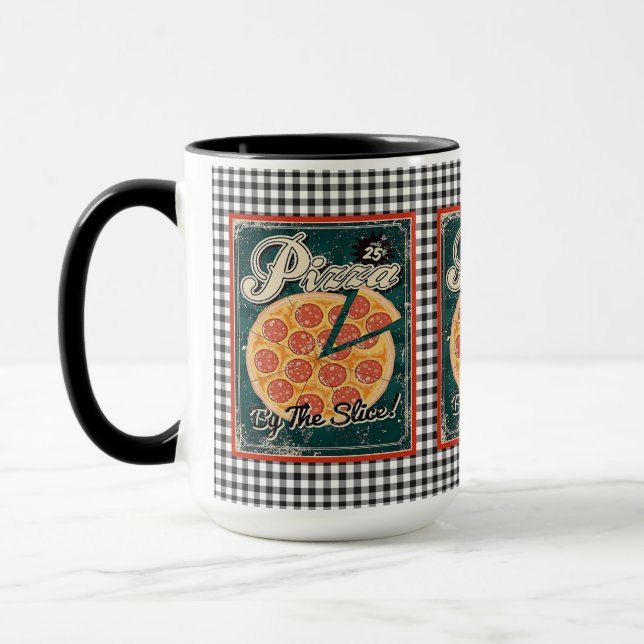 Caneca Pizza Retro Mug (Esquerda)