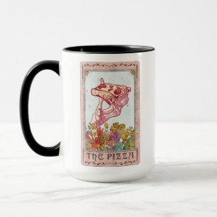 Caneca Pizza Tarot Card Funny Tarot Skeleton