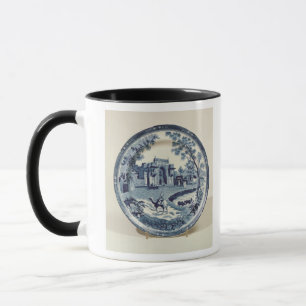 Caneca Placa azul e branca de Spode, c.1815