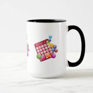 Caneca Placa BINGO com BINGO Balls