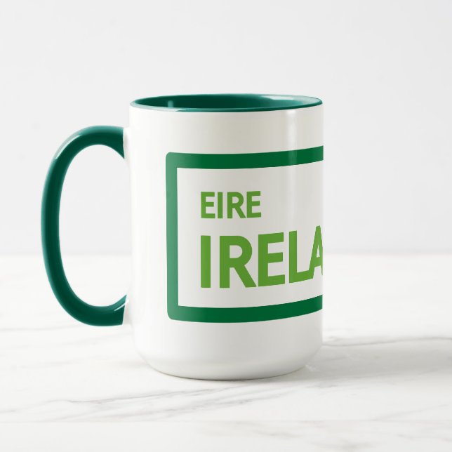 Caneca Placa de Estrada da Irlanda (Esquerda)