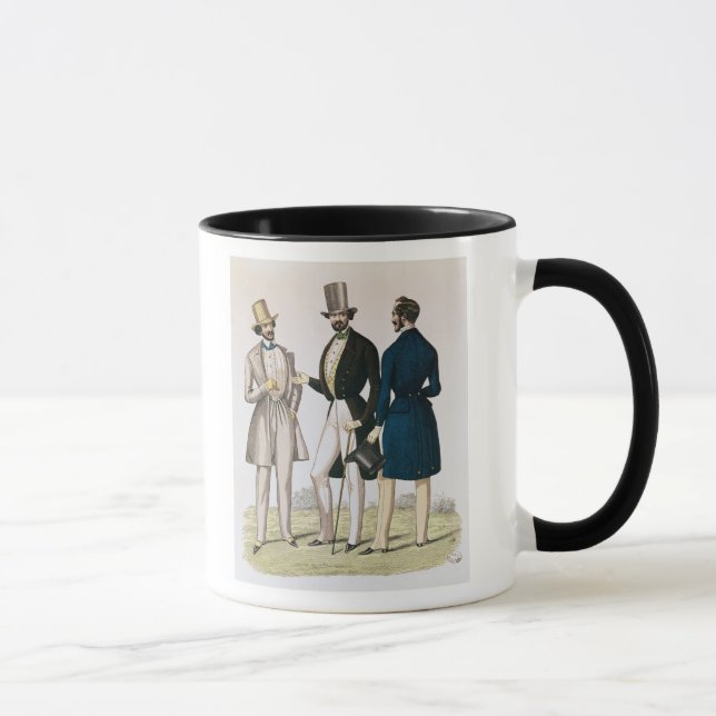 Caneca Placa de forma que descreve a roupa masculina (Direita)