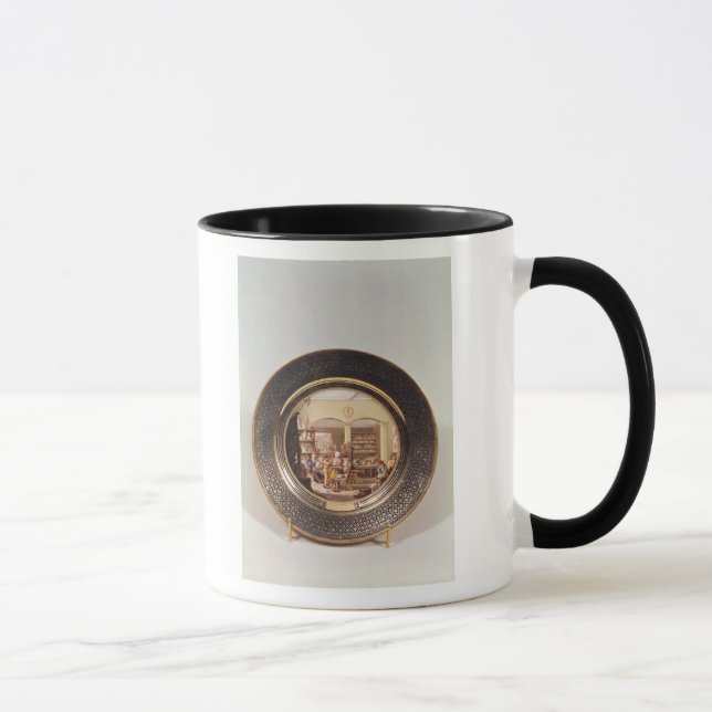 Caneca Placa que descreve a oficina de Sevres (Direita)
