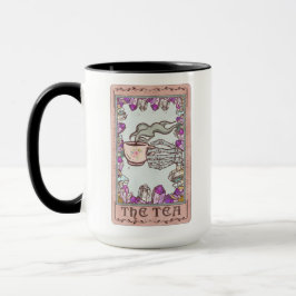 Caneca Placa Tea Tarot Crystal Funny Skeleton Mug