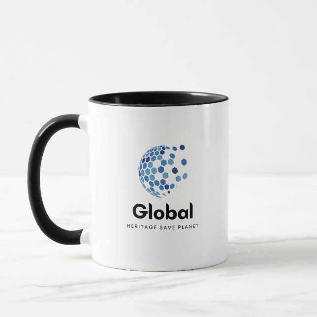 Caneca Planeta de Salvamento do Patrimônio Global (Esquerda)
