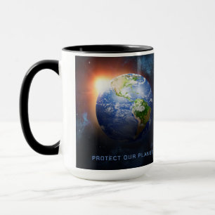 Caneca Planeta de Texto Personalizado Terra