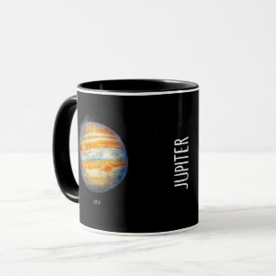 Caneca Planeta Júpiter Trabalho de arte - Ilustração do E