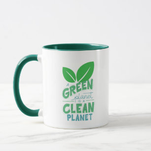 Caneca Planeta Verde é Planeta Limpo, MUDANÇA CLIMÁTICA