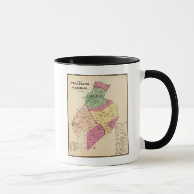 Caneca Planícies brancas, cidades de Scarsdale (Direita)