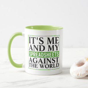 Caneca Planilha De Contabilidade Frase Engraçada Café