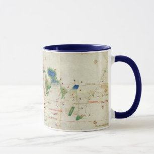 Caneca Planisphere   1502 de Cantino