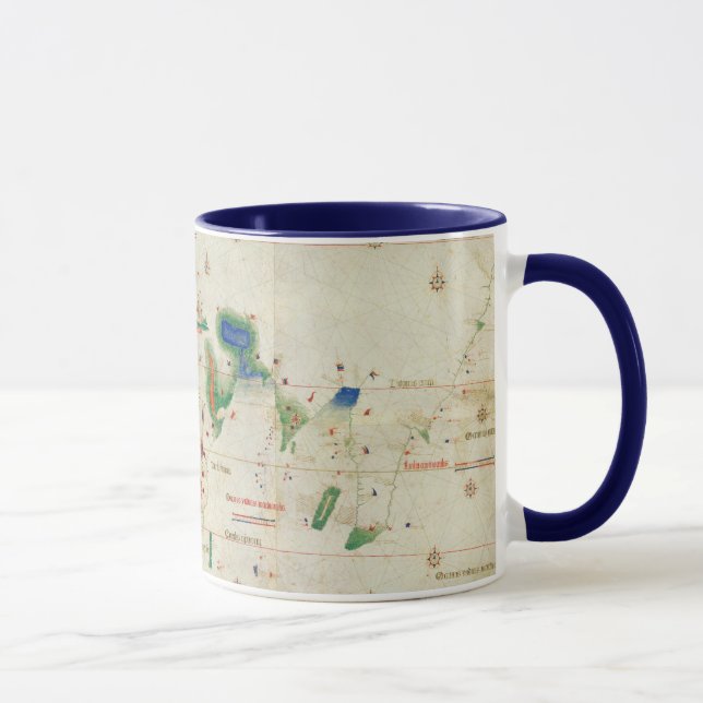 Caneca Planisphere | 1502 de Cantino (Direita)