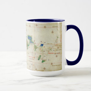 Caneca Planisphere   1502 de Cantino