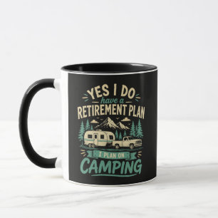 Caneca Plano de Aposentadoria Camping