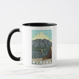 Caneca Plano de Bush & pesca - Anchorage, Alaska