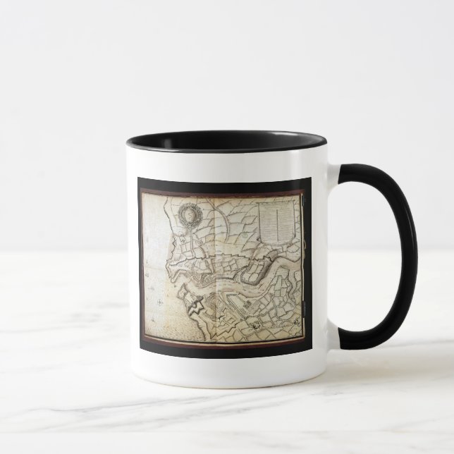 Caneca Plano do porto e do arsenal de Bresta, 1676 (Direita)