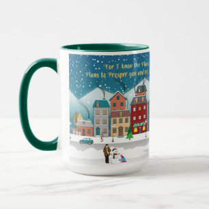 Caneca Planos para lhe dar esperança e um futuro. Jeremia