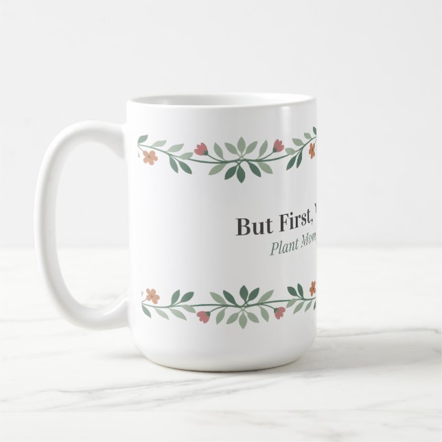Caneca Plant Mom Engraçada Caneca de Café Botânico (Esquerda)