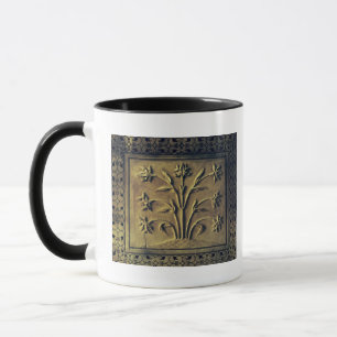 Caneca Planta de florescência, painel do detalhe