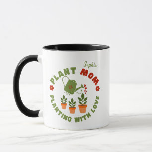 Caneca Planta Mãe Plantando Com Amor Personalizado
