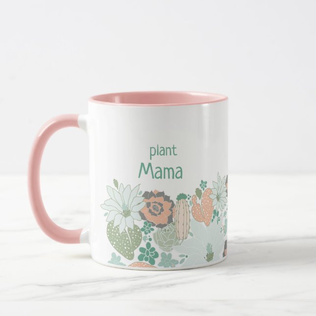 Caneca Planta Mama Cactus Personaliza Mug (Esquerda)