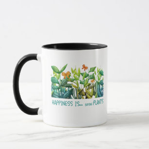 Caneca Plantas e flores
