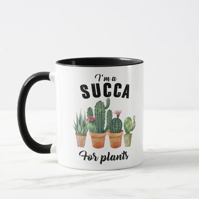 Caneca Plantas engraçadas, cactos sucintos (Esquerda)