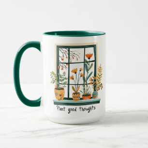 Caneca Plantas Vedantes Positividade Mental para a Saúde