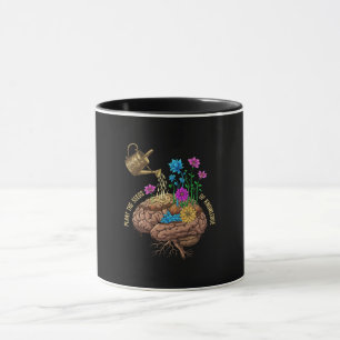 Caneca Plante as Sementes do Conhecimento Cérebro Inspi