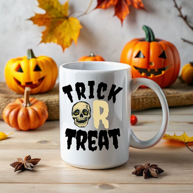 Caneca Playera Trick or Treat (Criador carregado)