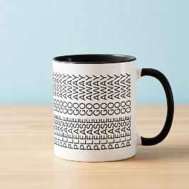 Caneca Please Go Away Hidden Message Introvert Coffee Mug