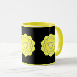Caneca Plexus Chakra Zen Yoga Namaste Amarelo