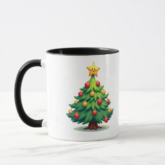Caneca Plump Kawaii Christmas Tree Sparkling Ornaments