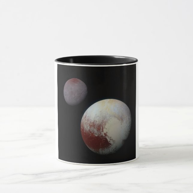 Caneca Plutão & Charon 9th ou Dwarf Planet Solar System (Centro)