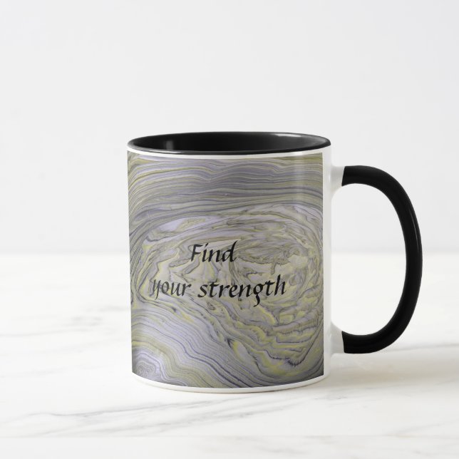 Caneca Pó de estilo de acrilato metálico (Direita)