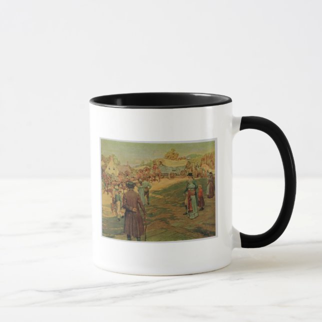 Caneca Pó do carregando a Perry no Lago Erie, 1911 (Direita)