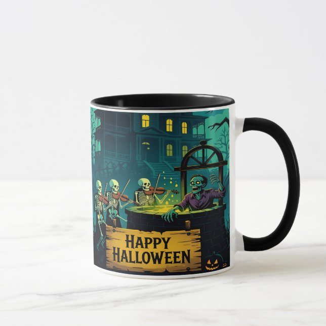 Caneca Poço de Desejos Zumbi da Mansão Assombrada: (Direita)