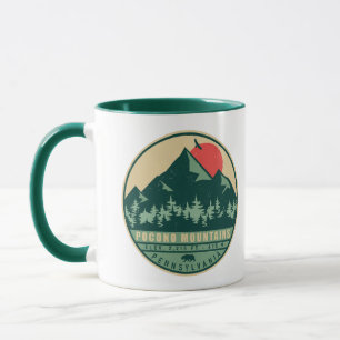 Caneca Pocono Mounains Pensilvânia Hiking Sunset