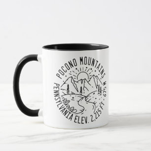 Caneca Pocono Mounains Pensilvânia - Retro Souvenirs
