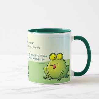 Caneca Pode você nunca encontrar sapos em suas cuecas