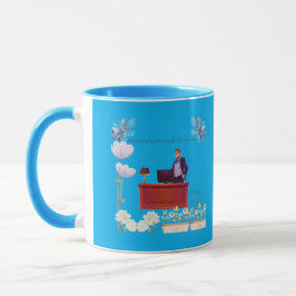 Caneca Poder da liderança azure