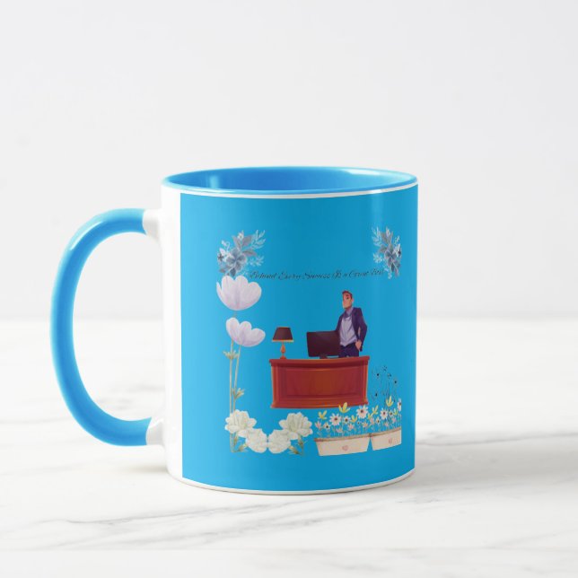 Caneca Poder da liderança azure (Esquerda)