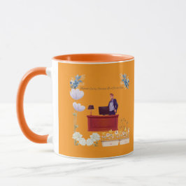 Caneca Poder de liderança laranja