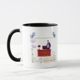 Caneca Poder de liderança preto e branco