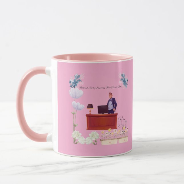 Caneca Poder do rosa de liderança (Esquerda)